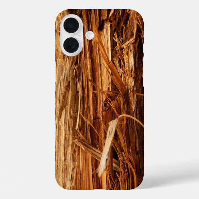 Cedar Textured Wooden Bark Look Case-Mate iPhone Case (Back)