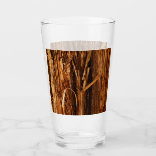 Cedar Textured Wooden Bark Look Glass