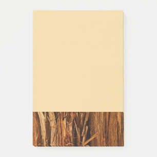 Cedar Textured Wooden Bark Look Post-it Notes