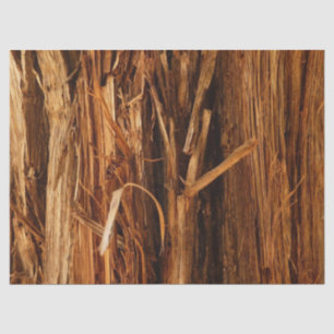 Cedar Textured Wooden Bark Look Tissue Paper