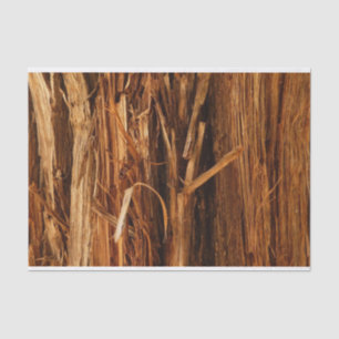 Cedar Textured Wooden Bark Look Tissue Paper