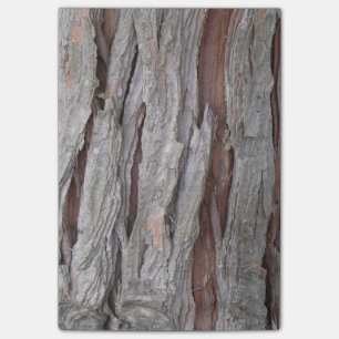 Cedar tree bark texture post-it notes