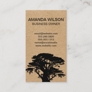 Cedar Tree   Landscaping   Gardener Business Card