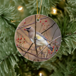 Cedar Waxwing | Christmas Ornament