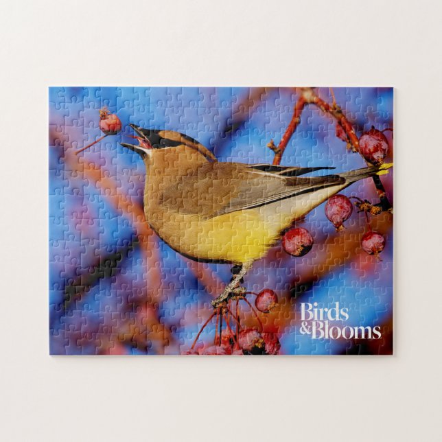 Cedar Waxwing Jigsaw Puzzle (Horizontal)