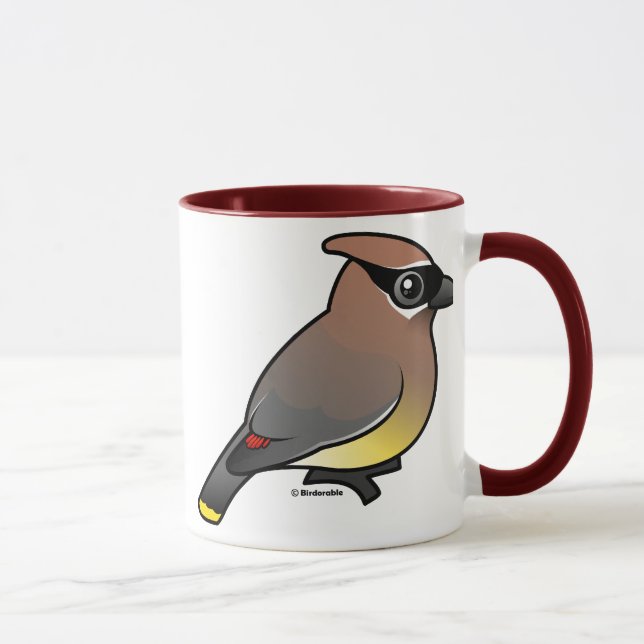 Cedar Waxwing Mug (Right)