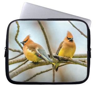 Cedar Waxwing - Original Photograph Laptop Sleeve