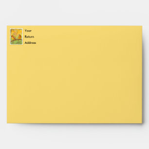 Cedar Waxwing Painting - Cute Original Dog Art Envelope