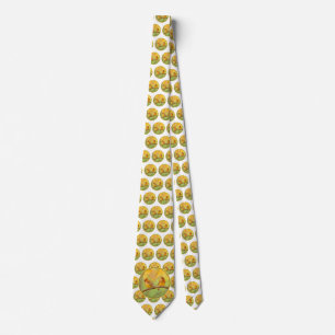 Cedar Waxwing Painting - Cute Original Dog Art Tie