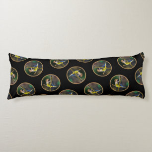 Cedar Waxwing Songbird Original Wild Bird Photo Body Cushion