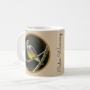 Cedar Waxwing Songbird Original Wild Bird Photo Coffee Mug