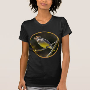 Cedar Waxwing Songbird Original Wild Bird Photo T-Shirt