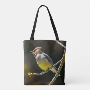 Cedar Waxwing Songbird Original Wild Bird Photo Tote Bag