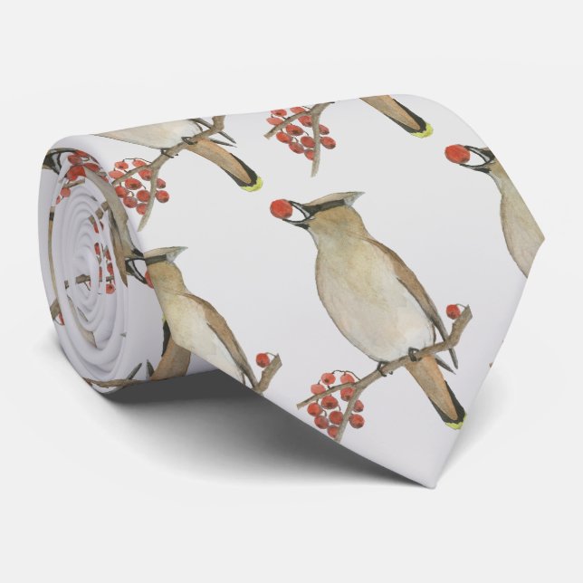 Cedar Waxwing Tie (Rolled)