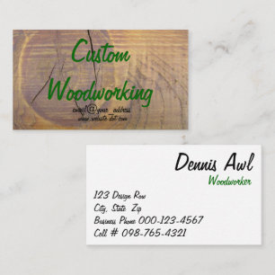 Cedar Wood Knot Photograph Business Card