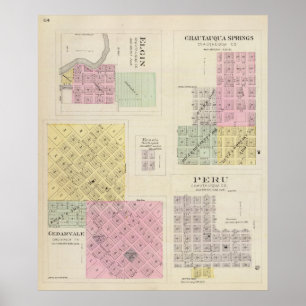 Cedarvale, Elgin, Chautauqua Springs, Kansas Poster