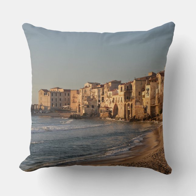 Cefalu, seaside town in Sicily Cushion (Front)