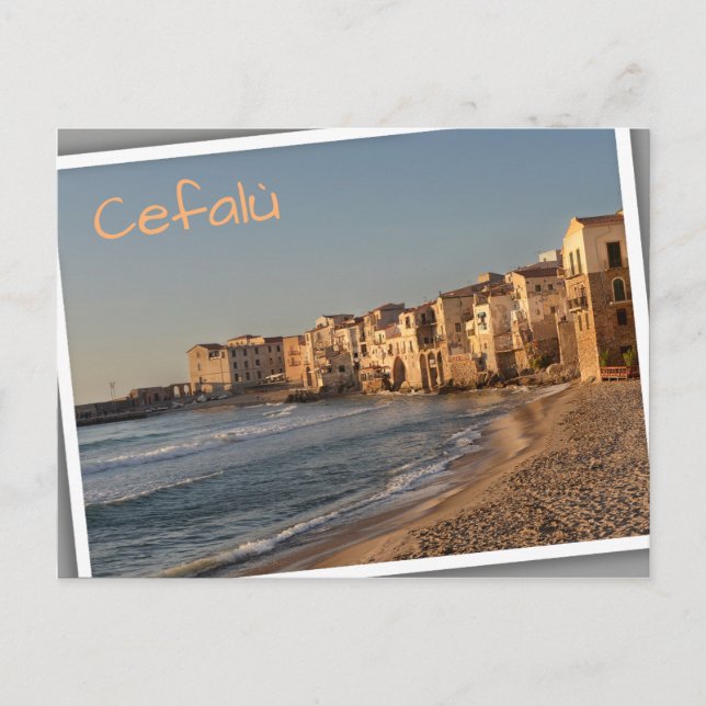 Cefalu, seaside town in Sicily Postcard (Front)