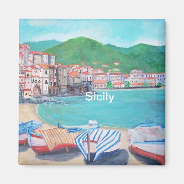 Cefalu, Sicily Magnet (Front)