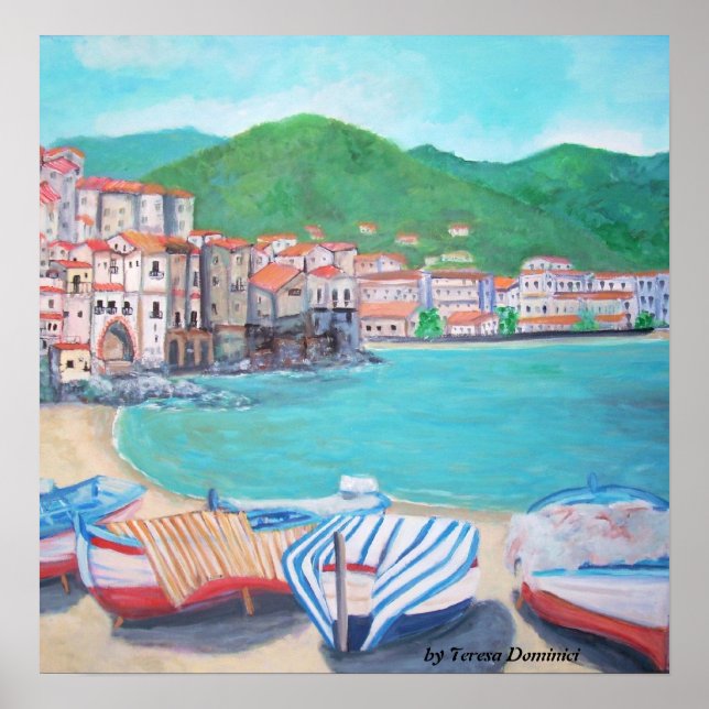 Cefalu, Sicily Print (Front)