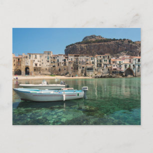 Cefalu town in Sicily Postcard