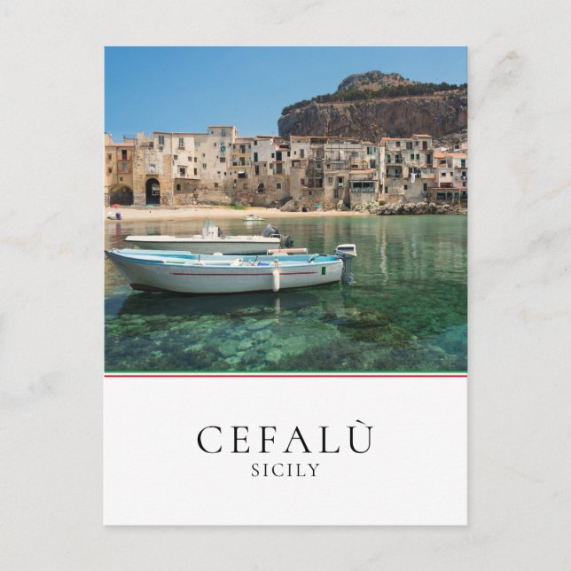 Cefalu town in Sicily Postcard (Front)