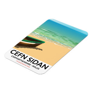 Cefn Sidan, Carmarthenshire wales vintage railways Magnet