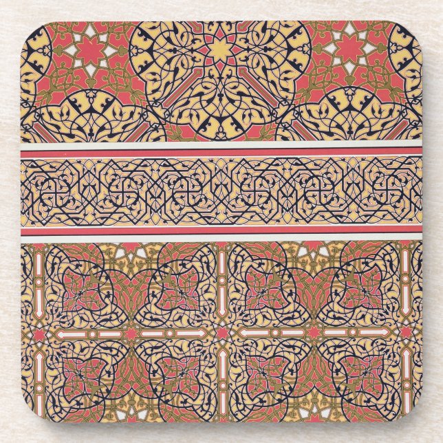 Ceiling arabesques from the Mosque of El-Bordeyny, Coaster (Front)