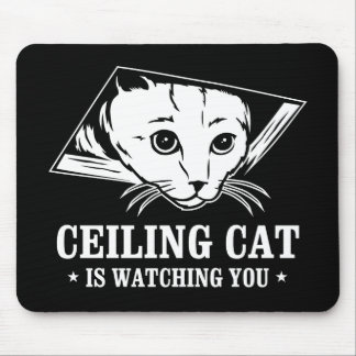 Ceiling Cat is Watching You Mouse Pad