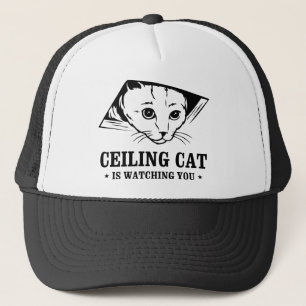 Ceiling Cat is Watching You Trucker Hat