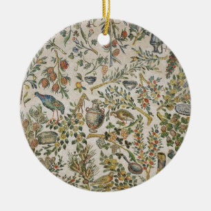 Ceiling decoration with flowers and birds (mosaic)