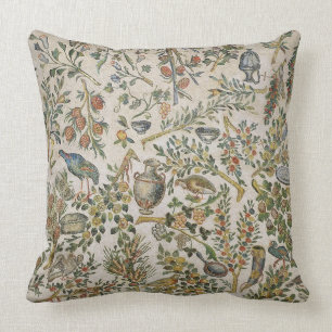 Ceiling decoration with flowers and birds (mosaic) cushion