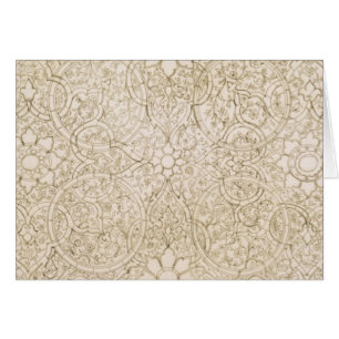 Ceiling design for the Pearl Room, in Isfahan, fro