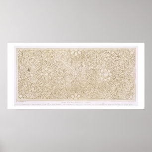 Ceiling design for the Pearl Room, in Isfahan, fro Poster