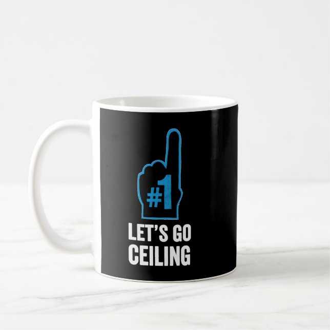 Ceiling Fan Halloween Costume Funny Pun Last Minut Coffee Mug (Left)