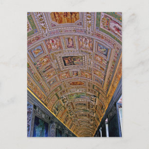 Ceiling in Corridor Leading to Sistine Chapel Postcard