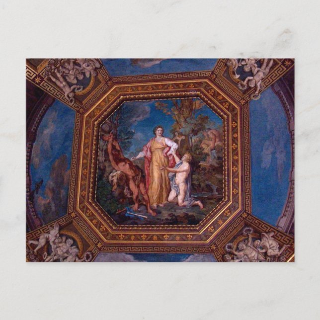 Ceiling in the Vatican in Rome, Italy Postcard (Front)