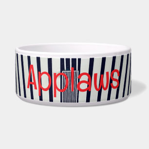Ceiling Lights and Lines Pet Bowl with APPLAWS Tex