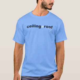Ceiling = Roof MJ (Navy Blue & White) T-Shirt