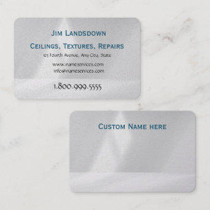 Ceilings, Textures, Repairs Custom  Business Card