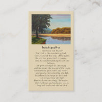 Celabration of Life Isaiah 40:28-31 Sympathy Card