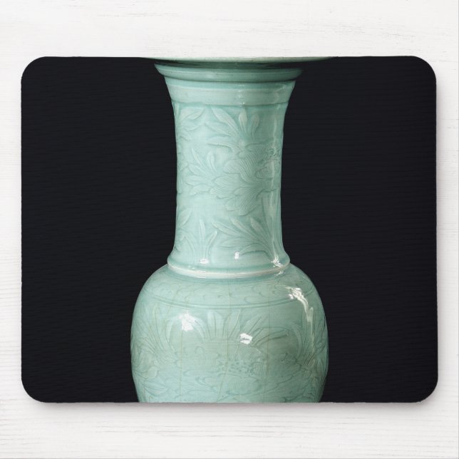 Celadon glazed vase, Yuan Dynasty Mouse Pad (Front)