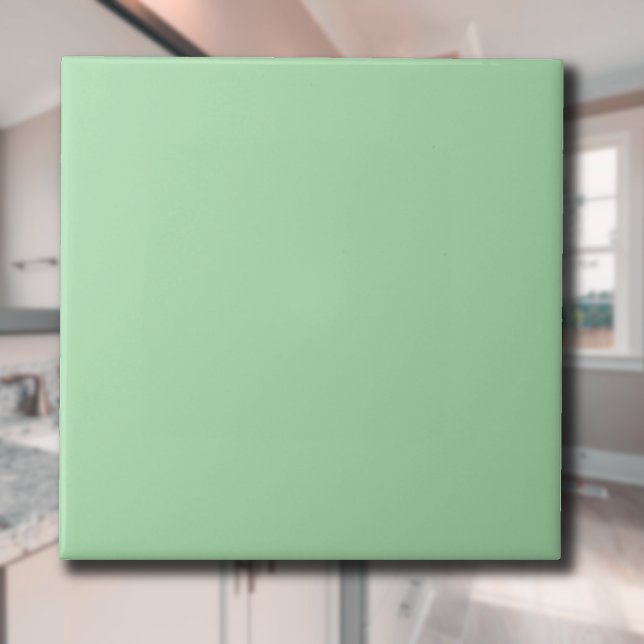 Celadon Green Solid Colour | Classic | Elegant Ceramic Tile (Creator Uploaded)