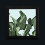 Celadon Palms Gift Box<br><div class="desc">Celadon Palms II by Emma Scarvey. Features deeply coloured tropical foliage against a pastel background.</div>