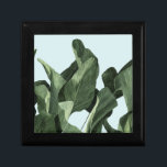 Celadon Palms Gift Box<br><div class="desc">Celadon Palms II by Emma Scarvey. Features deeply coloured tropical foliage against a pastel background.</div>