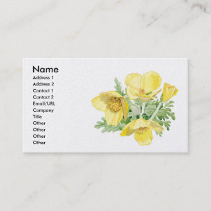 Celandine Poppy - Customise Business Card