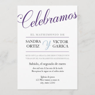 Celebramos Wedding Invite