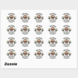 Celebrate 100 Days of School- Classic Round Sticker