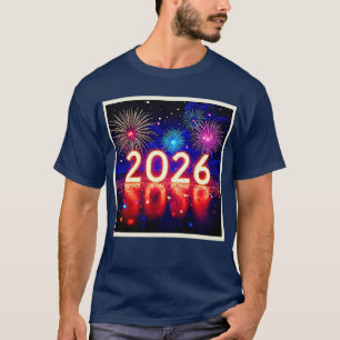 Celebrate 2026: Bright Future Spark Design T-Shirt