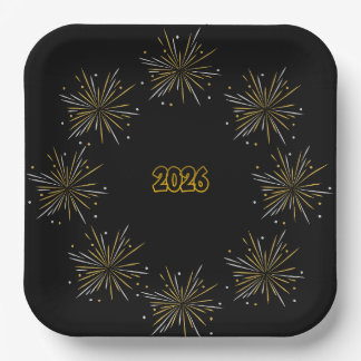 Celebrate 2026 Paper Plate